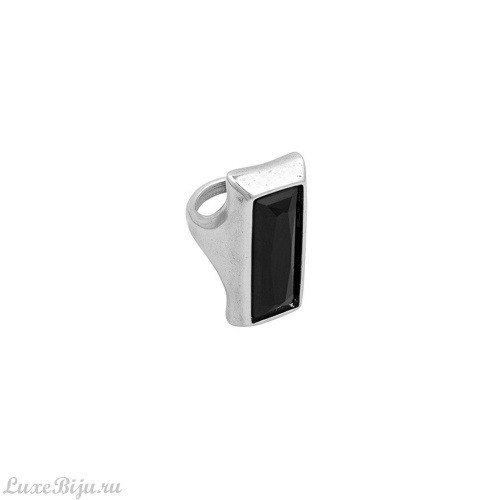 Кольцо Ciclon, Detalle, с чешским кристаллом, CN-231502 черный, 19,5